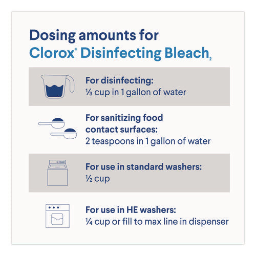 Image of Clorox® Concentrated Regular Disinfecting Bleach, 11 oz Bottle, 28/Carton
