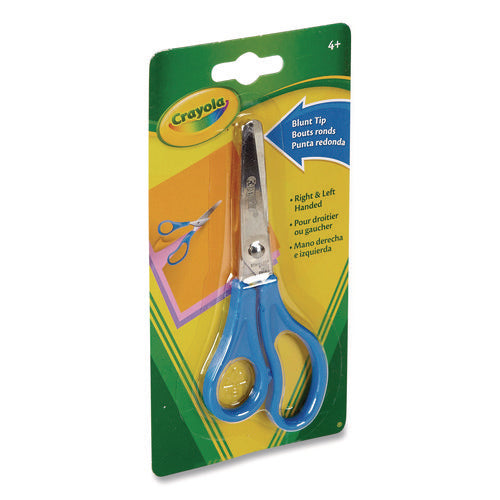 Image of Crayola® Blunt Tip Kid's Scissors, 5" Cut Length, Straight Blue Handle