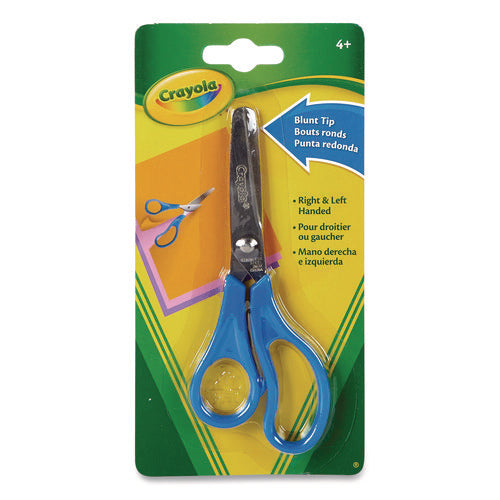 Image of Crayola® Blunt Tip Kid's Scissors, 5" Cut Length, Straight Blue Handle