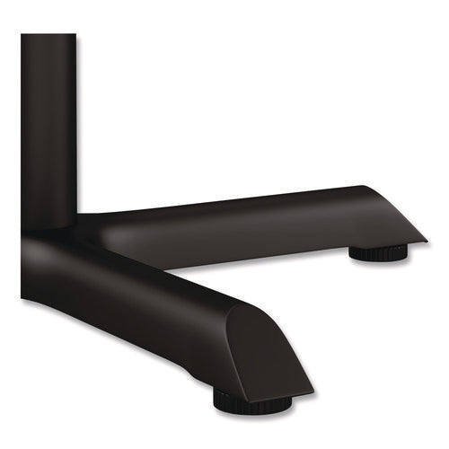 Image of Alera® Alera Hospitality Series Single-Column Bases, 27.5" Diameter, 28.5"h, 300 lb Cap, Steel, Black
