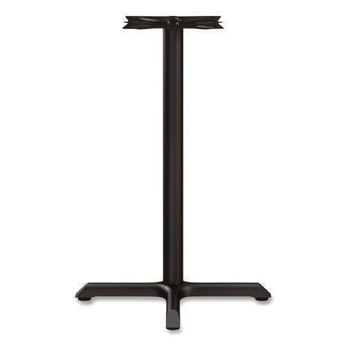 Image of Alera® Alera Hospitality Series Single-Column Bases, 27.5" Diameter x 40.38"h, 300 lb Cap, Steel, Black