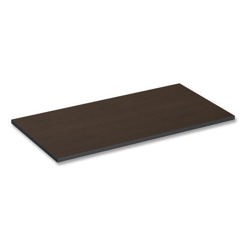 Image of Alera® Reversible Laminate Table Top, Rectangular, 47.63w X 23.63d, Espresso/walnut