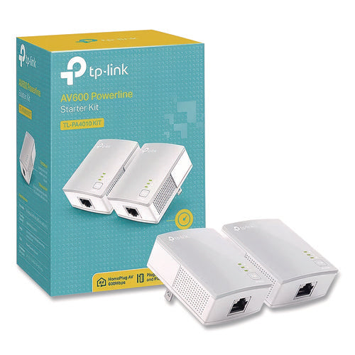 Image of TP-Link Tl-Pa4010kit Av600 Powerline Starter Kit, 1 Port