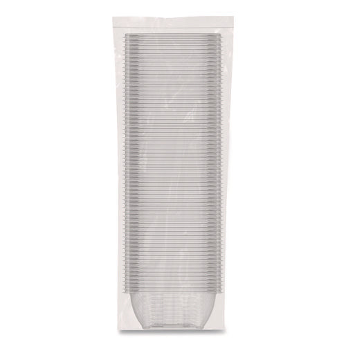 Image of Dart® Square Plastic Bowls, 12 oz, 8.5 x 8.5 x 2.64, Clear, Plastic, 63 Bowls/Sleeve, 8 Sleeves/Carton
