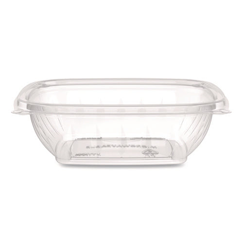 Image of Dart® Square Plastic Bowls, 8 oz, 8.5 x 8.5 x 1.51, Clear, Plastic, 63 Bowls/Sleeve, 8 Sleeves/Carton