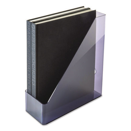Image of Officemate Recycled Plastic Magazine File, 4.3 x 10.3 x 12.2, Translucent Gray