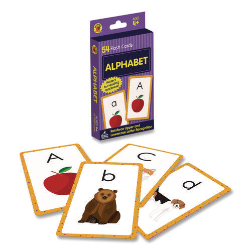 Image of Carson-Dellosa Education Alphabet Flash Cards, 3.25 x 5.25, Assorted Colors, 54 Cards