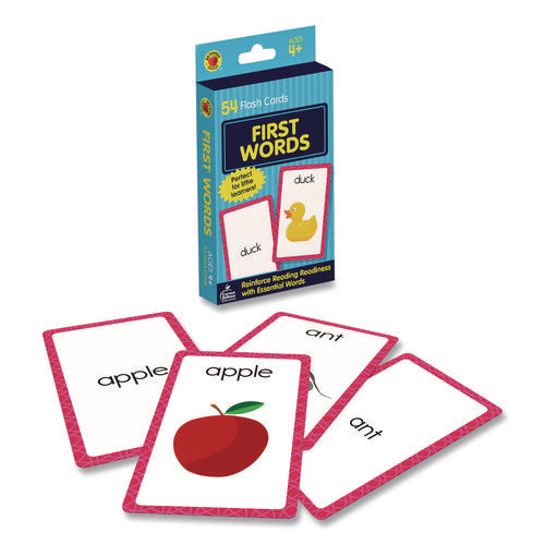 Image of Carson-Dellosa Education First Words Flash Cards, 3.25 x 5.25, Assorted Colors, 54 Cards