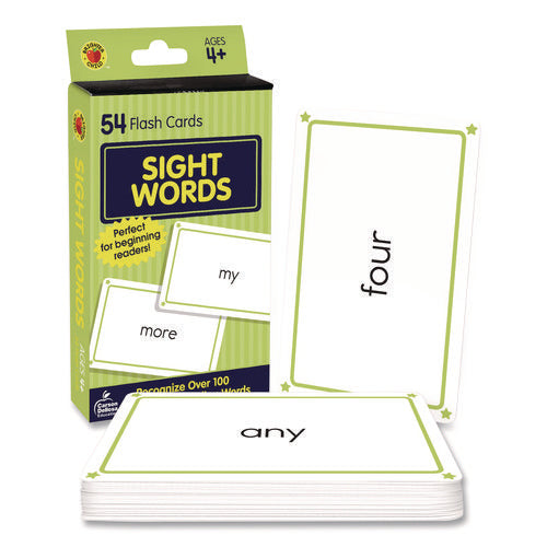 Image of Carson-Dellosa Education Sight Words Flash Cards, 3.25 x 5.25, Assorted Colors, 54 Cards