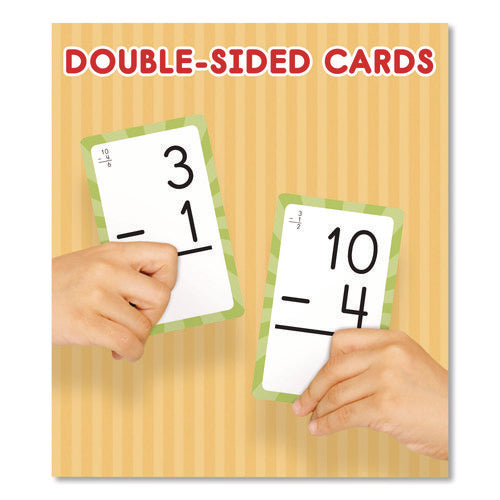 Image of Carson-Dellosa Education Subtraction 0 to 12 Flash Cards, 3.25 x 5.25, Assorted Colors, 54 Cards