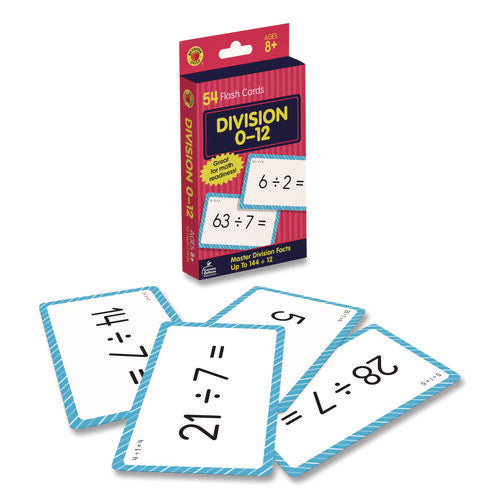 Image of Carson-Dellosa Education Division 0 to 12 Flash Cards, 3.25 x 5.25, Assorted Colors, 54 Cards