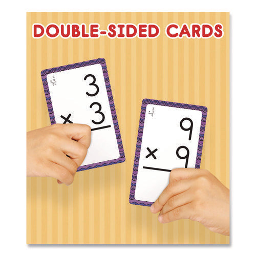 Image of Carson-Dellosa Education Multiplication 0 to 12 Flash Cards, 3.25 x 5.25, Assorted Colors, 54 Cards