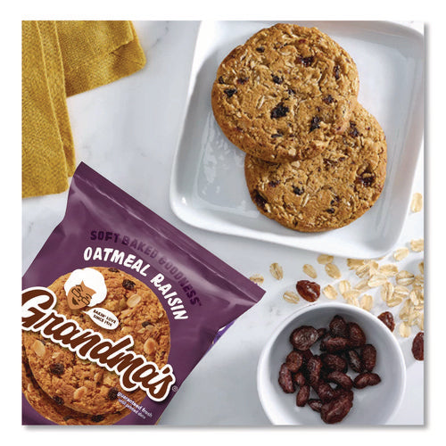 Image of Grandma's® Cookies - Single Serve, Oatmeal Raisin, 2.5 oz Packet, 60/Carton
