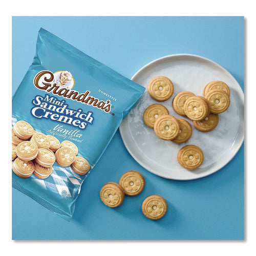 Image of Grandma's® Mini Vanilla Creme Sandwich Cookies, 2.12 oz Packet, 60/Carton