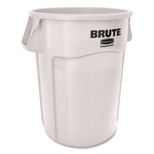 Image of Rubbermaid® Commercial Brute Container, 44 gal, Plastic, White