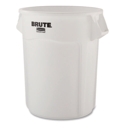 Image of Rubbermaid® Commercial Brute Container, 44 gal, Plastic, White