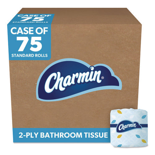 Image of Charmin® Commercial Bathroom Tissue, Septic Safe, Individually Wrapped, 2-Ply, White, 450 Sheets/roll, 75 Rolls/carton
