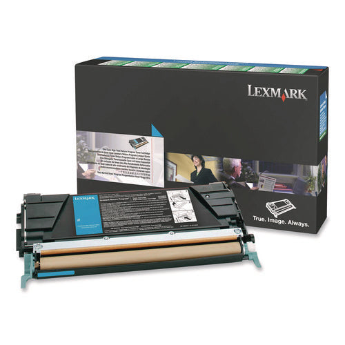 Image of Lexmark C5340cx Return Program Extra High-Yield Toner, 7,000 Page-Yield, Cyan