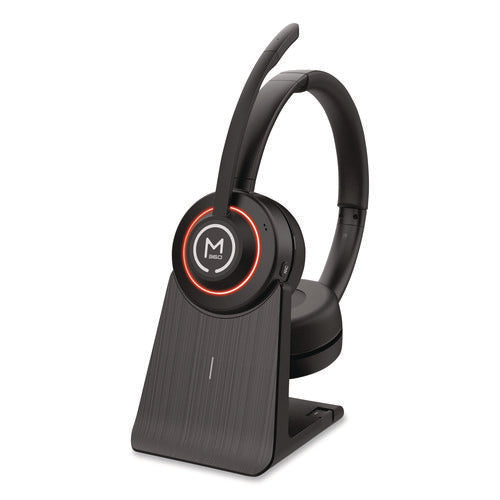 Image of Morpheus 360® Sanctuary Wireless Noise Canceling UC Headset with Boom Mic HS6750ANC, Binaural, Over the Head Headset