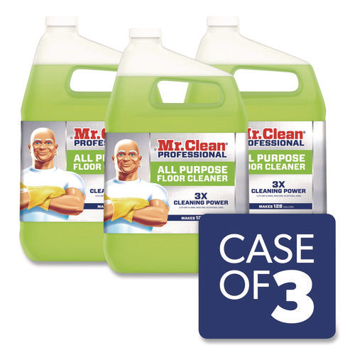 Image of Mr. Clean® Finished Floor Cleaner, Lemon Scent, 1 Gal Bottle, 3/carton