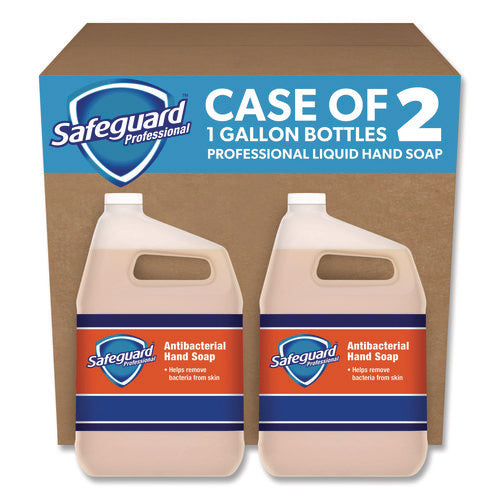 Image of Safeguard Professional Antibacterial Liquid Hand Soap, Light Scent, 1 gal, 2/Carton