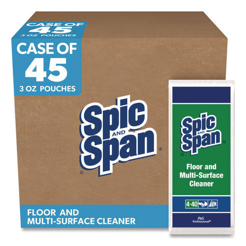 Image of Spic and Span® Liquid Floor Cleaner, 3 Oz Packet, 45/carton