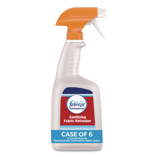 Image of Febreze® Professional Sanitizing Fabric Refresher, Light Scent, 32 Oz Spray Bottle, 6/carton