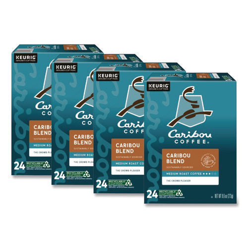 Image of Caribou Coffee® Caribou Blend Coffee K-Cups, 96/carton
