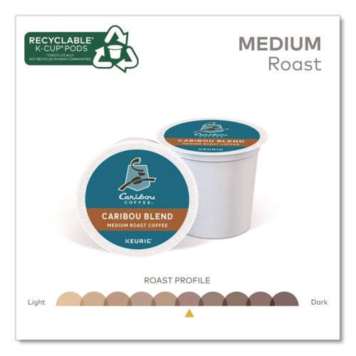 Image of Caribou Coffee® Caribou Blend Coffee K-Cups, 96/carton