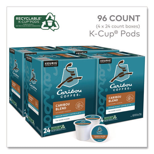 Image of Caribou Coffee® Caribou Blend Coffee K-Cups, 96/carton