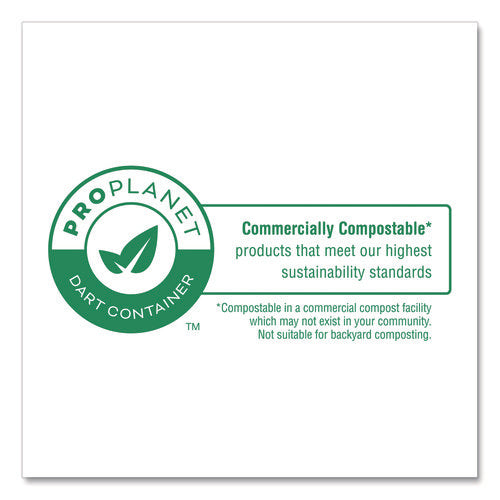 Image of SOLO® Compostable Paper Dinnerware, ProPlanet Seal, Plate, 10" dia, White, 500/Carton