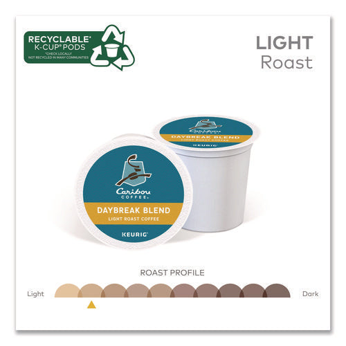 Image of Caribou Coffee® Daybreak Morning Blend Coffee K-Cups, 24/box