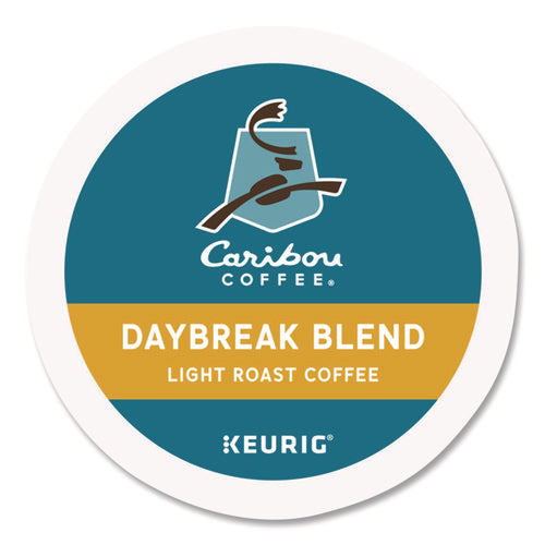 Image of Caribou Coffee® Daybreak Morning Blend Coffee K-Cups, 96/carton