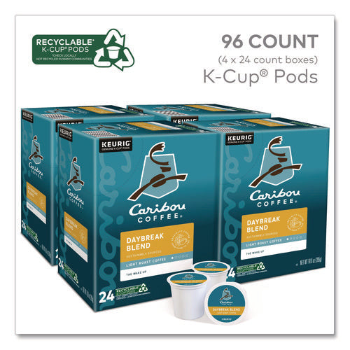 Image of Caribou Coffee® Daybreak Morning Blend Coffee K-Cups, 96/carton