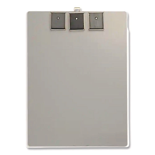 Image of Officemate Officemate Aluminum Magnetic Clipboard, 1.5" Clip Capacity, Holds 8 x 11 Sheets, Gray