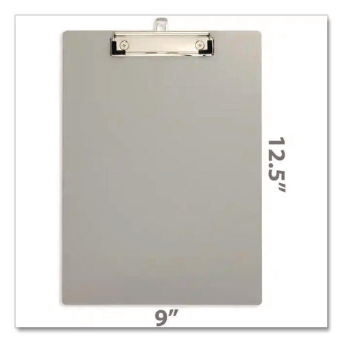 Image of Officemate Officemate Aluminum Magnetic Clipboard, 1.5" Clip Capacity, Holds 8 x 11 Sheets, Gray