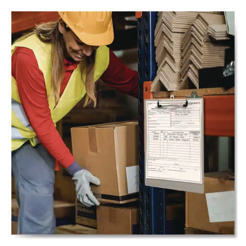 Image of Officemate Officemate Aluminum Magnetic Clipboard, 1.5" Clip Capacity, Holds 8 x 11 Sheets, Gray