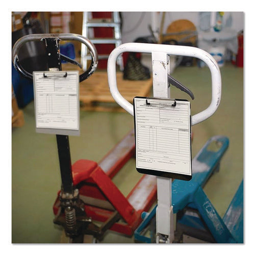 Image of Officemate Plastic Magnetic Clipboard, 1.5" Clip Capacity, Holds 8 x 11.5 Sheets, Black