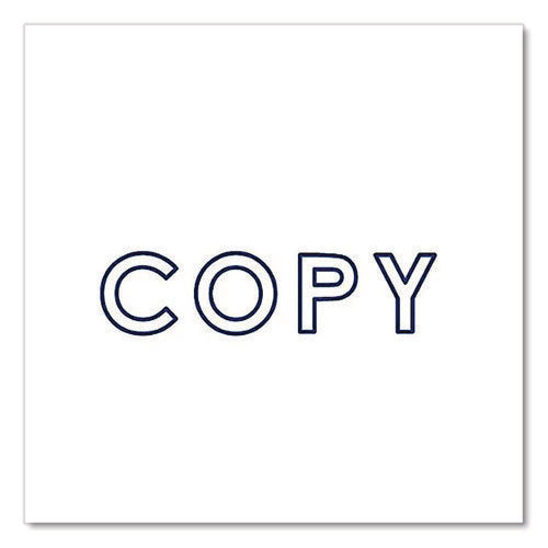 Image of Offistamp® Pre-Inked Message Stamp, Copy, 1.63" X 0.38", Blue Ink
