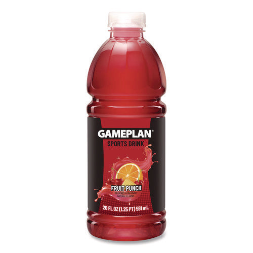 Image of Niagara® Bottling Gameplan Sports Drink, Fruit Punch, 20 oz Bottle, 24/Carton