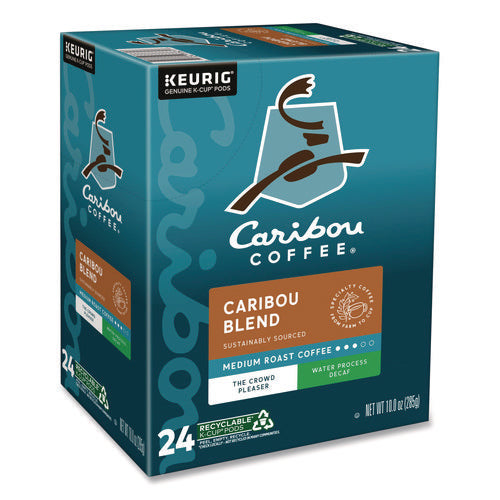 Image of Caribou Coffee® Caribou Blend Decaf Coffee K-Cups, 24/box