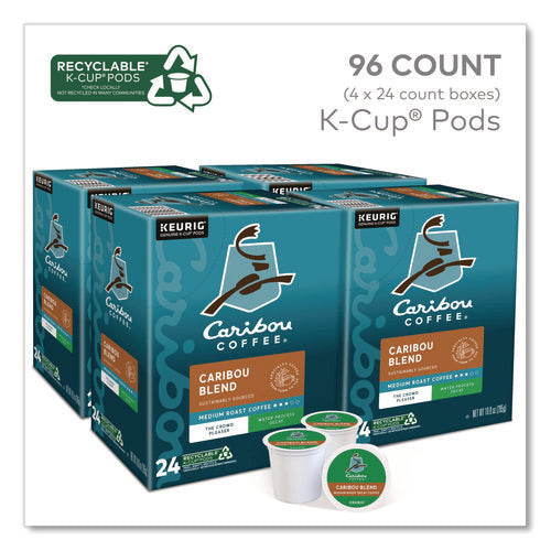 Image of Caribou Coffee® Caribou Blend Decaf Coffee K-Cups, 96/carton