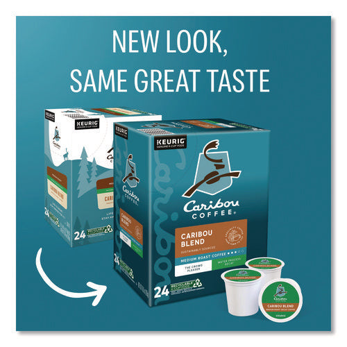 Image of Caribou Coffee® Caribou Blend Decaf Coffee K-Cups, 96/carton