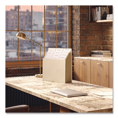 Image of Smead Stadium File, 10.5" Expansion, 12 Sections, 1/3-Cut Tabs, Letter Size, Beige