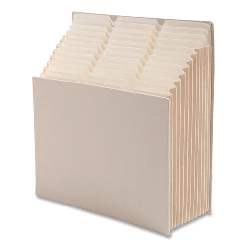 Image of Smead Stadium File, 10.5" Expansion, 12 Sections, 1/3-Cut Tabs, Letter Size, Beige