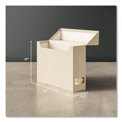 Image of Smead Flip Top Box, Letter Files, 13 x 3.7 x 10, Beige