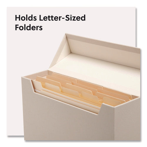 Image of Smead Flip Top Box, Letter Files, 13 x 3.7 x 10, Beige