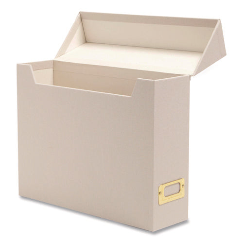 Image of Smead Flip Top Box, Letter Files, 13 x 3.7 x 10, Beige