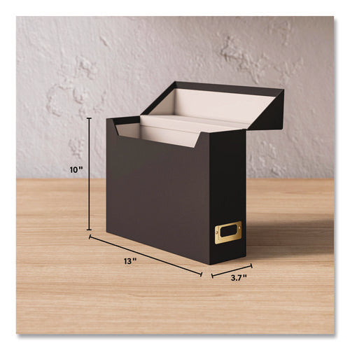 Image of Smead Flip Top File Box, Letter Files, 13 x 3.7 x 10, Charcoal