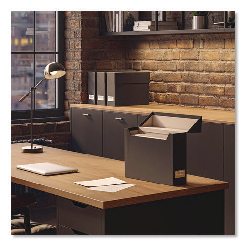 Image of Smead Flip Top File Box, Letter Files, 13 x 3.7 x 10, Charcoal